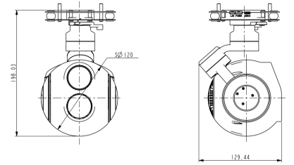 TX120DA-HNV230T635L000三軸雙光吊艙 TX120DA-HNV230T635L000三軸雙光吊艙